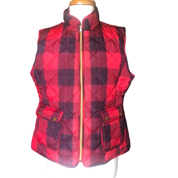 St Johns Bay Plaid Vest size L - Picture 2 of 6